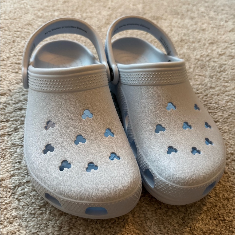 CROCS Women's Slip-On Slippers - Light Blue - Picture 3 of 5